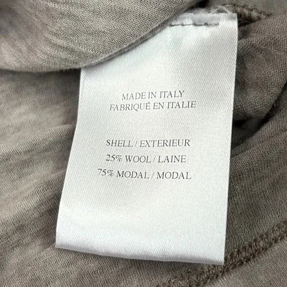 Helmut Lang Asymmetrical Side Ruched Cowl Neck Top Size P - Picture 7 of 11